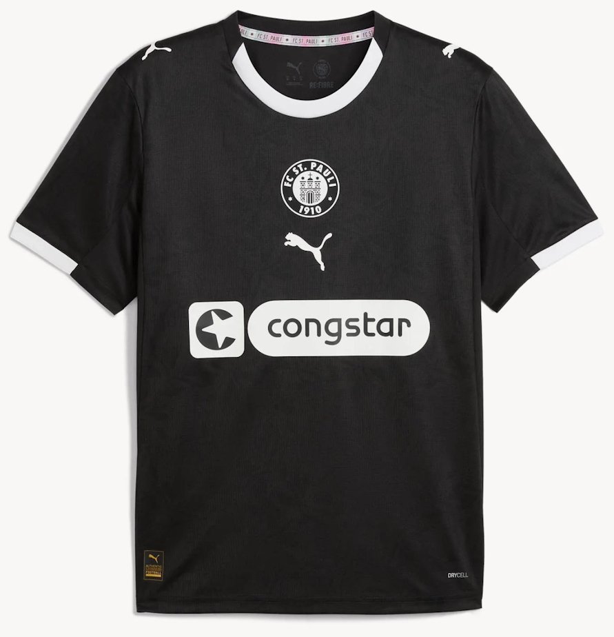 Men FC St. Pauli 3rd Third Jersey 2025-2026 Shirt Soccer Football 25-26