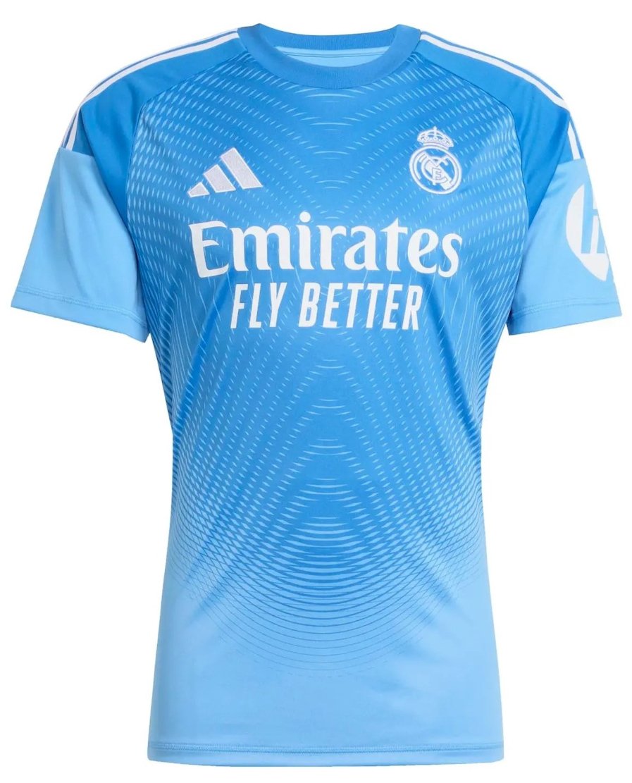 Men Real Madrid Goalkeeper Blue Jersey 2025-2026 Shirt Soccer Football 25-26