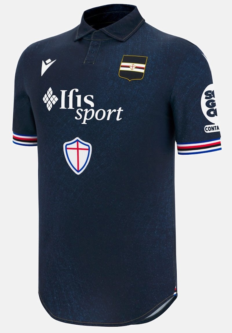 Men UC Sampdoria 3rd Third Jersey 2025-2026 Shirt Soccer Football 25-26