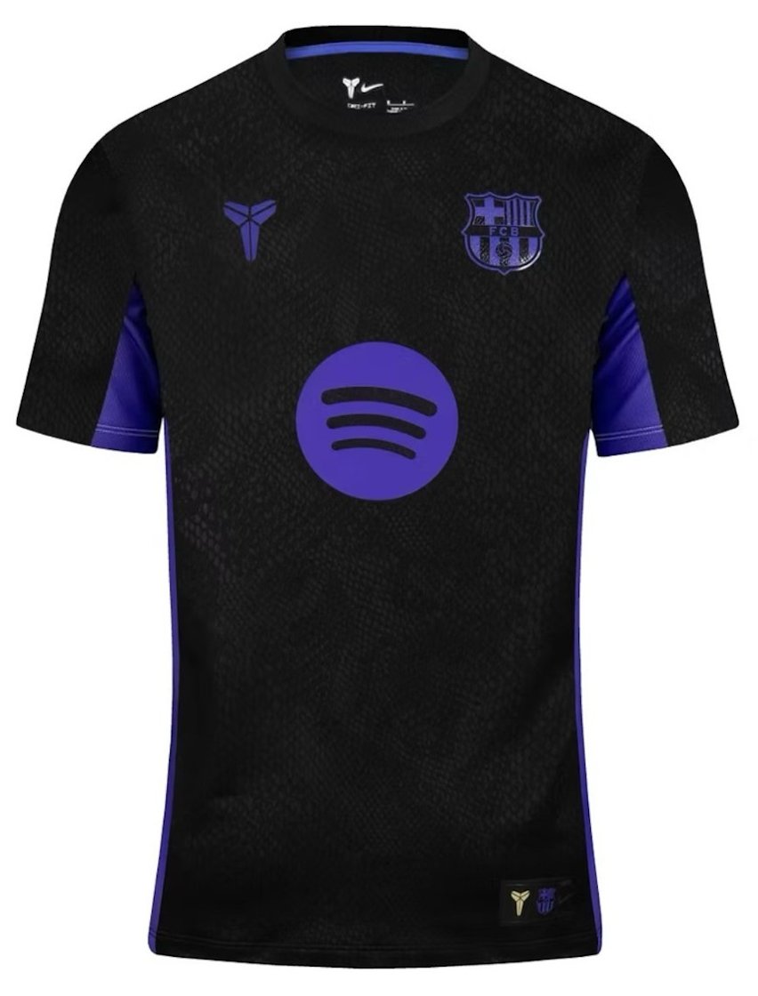 Men Barcelona Training Black Jersey 2025-2026 Shirt Soccer Football 25-26