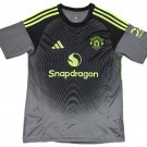 Men Manchester United Goalkeeper Black Jersey 2025-2026 Shirt Soccer Football 25-26