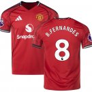 Men B.FERNANDES #8 Manchester United Home Jersey 2025-2026 Shirt Soccer Football 25-26
