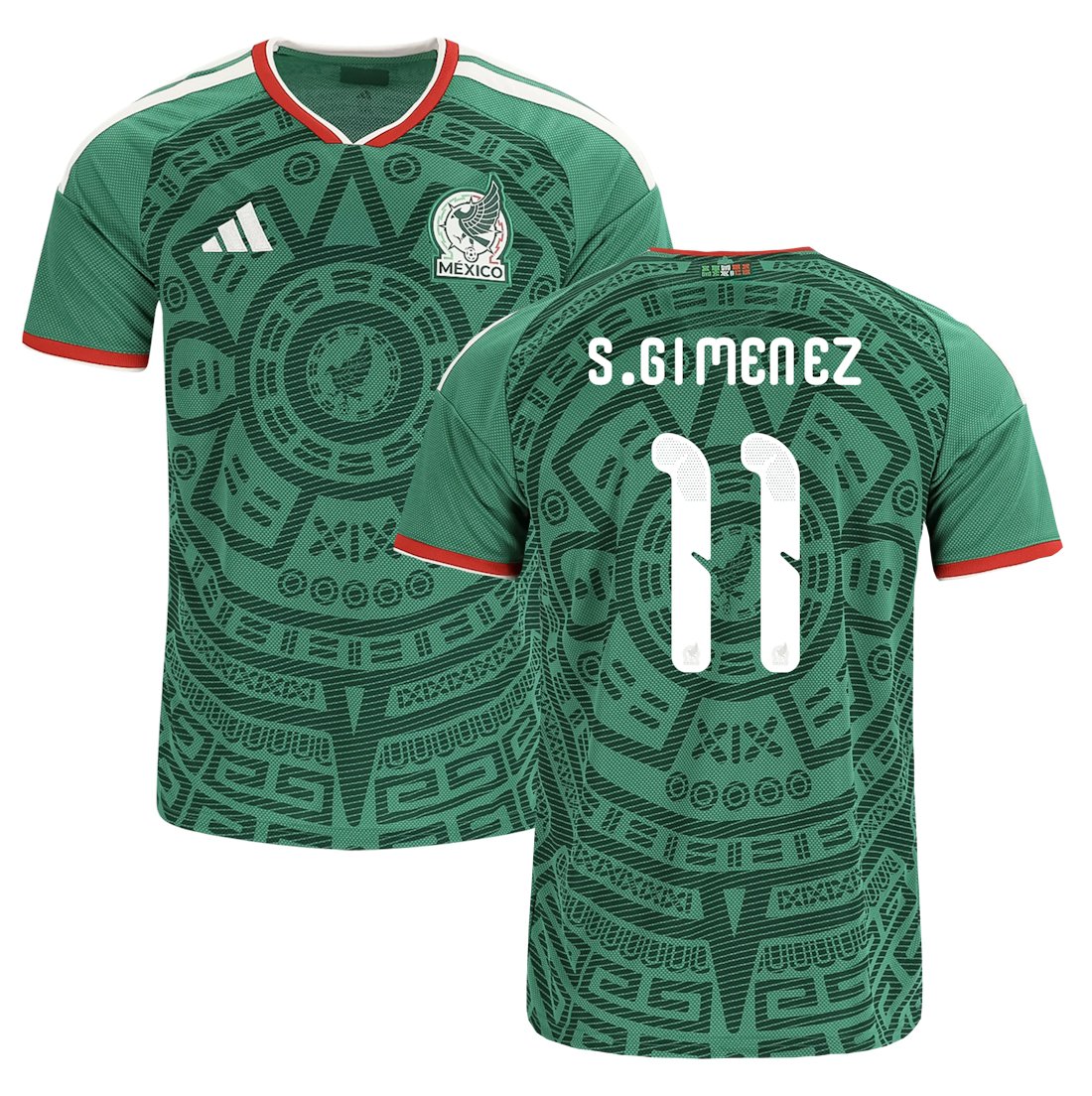 Men S.GIMENEZ #11 Mexico Home World Cup Jersey 2026-2027 Shirt Soccer Football 26-27