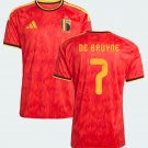Men DE BRUYNE #7 Belgium Home World Cup Jersey 2026-2027 Shirt Soccer Football 26-27