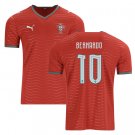 Men BERNARDO #10 Portugal Home World Cup Jersey 2026-2027 Shirt Soccer Football 26-27