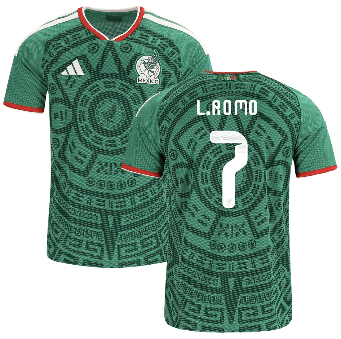 Men L.ROMO #7 Mexico Home World Cup Jersey 2026-2027 Shirt Soccer Football 26-27