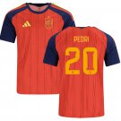 Men PEDRI #20 Spain Home World Cup Jersey 2026-2027 Shirt Soccer Football 26-27