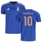 Men RASPADORI #10 Italy Home World Cup Jersey 2026-2027 Shirt Soccer Football 26-27