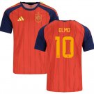 Men OLMO #10 Spain Home World Cup Jersey 2026-2027 Shirt Soccer Football 26-27