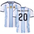 Men MAC ALLISTER #20 Argentina Home World Cup Jersey 2026-2027 Shirt Soccer Football 26-27
