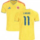 Men J.ARIAS #11 Colombia Home World Cup Jersey 2026-2027 Shirt Soccer Football 26-27