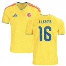 Men J.LERMA #16 Colombia Home World Cup Jersey 2026-2027 Shirt Soccer Football 26-27