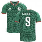 Men J.BORGETTI #9 Mexico Home World Cup Jersey 2026-2027 Shirt Soccer Football 26-27