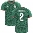 Men C.SUAREZ #2 Mexico Home World Cup Jersey 2026-2027 Shirt Soccer Football 26-27