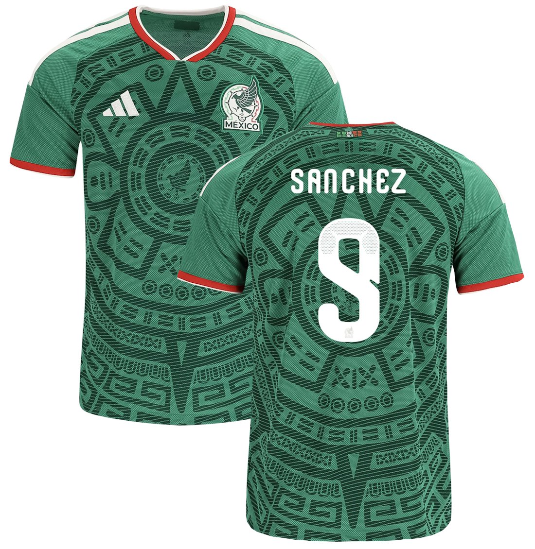 Men SANCHEZ #9 Mexico Home World Cup Jersey 2026-2027 Shirt Soccer Football 26-27