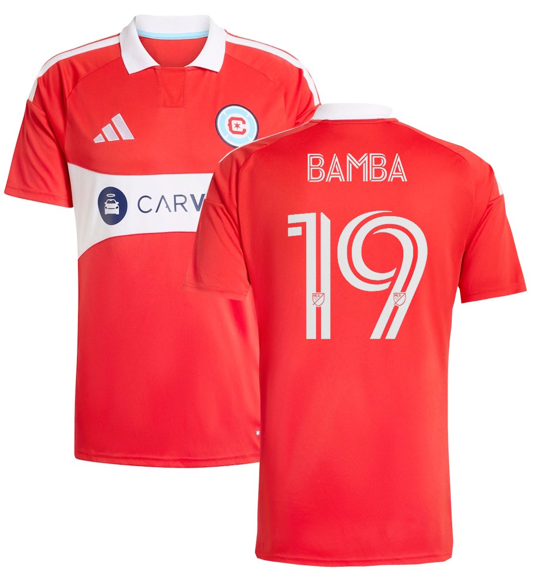Men BAMBA #19 Chicago Fire Home Jersey 2026-2027 Shirt Soccer Football 26-27