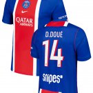 Men D.DOUÉ #14 Paris Saint Germain Home Jersey 2026-2027 Shirt Soccer Football 26-27