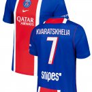 Men KVARATSKHELIA #7 Paris Saint Germain Home Jersey 2026-2027 Shirt Soccer Football 26-27