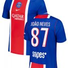 Men JOAO NEVES #87 Paris Saint Germain Home Jersey 2026-2027 Shirt Soccer Football 26-27