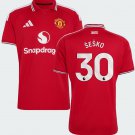 Men SESKO #30 Manchester United Home Jersey 2026-2027 Shirt Soccer Football 26-27