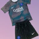 Kids Paris Saint Germain PSG Goalkeeper Black Youth Kit 2026-2027 Jersey Shirt Soccer Football 26-27