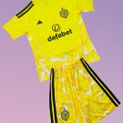 Kids Celtic FC Goalkeeper Yellow Youth Kit 2026-2027 Jersey Shirt Soccer Football 26-27