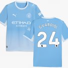 Men GVARDIOL #24 Manchester City Home Jersey 2026-2027 Shirt Soccer Football 26-27