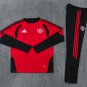 Men Manchester United 1/4 Zip Training Tracksuit Red 2026-2027 Jacket Pants 26-27