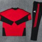 Men Manchester United 1/4 Zip Training Tracksuit Red 2026-2027 Jacket Pants 26-27