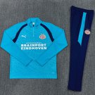 Men PSV Eindhoven 1/4 Zip Training Tracksuit Light Blue 2026-2027 Jacket Pants 26-27