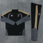 Men Juventus 1/4 Zip Training Tracksuit Black Gold 2026-2027 Jacket Pants 26-27