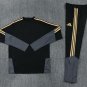 Men Juventus 1/4 Zip Training Tracksuit Black Gold 2026-2027 Jacket Pants 26-27