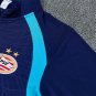 Men Olympique Lyon 1/4 Zip Training Tracksuit Blue 2026-2027 Jacket Pants 26-27