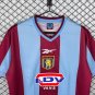Men Aston Villa Home Retro Classic Jersey 1999-2000 Shirt Soccer Football 99-00