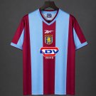 Men Aston Villa Home Retro Classic Jersey 1999-2000 Shirt Soccer Football 99-00