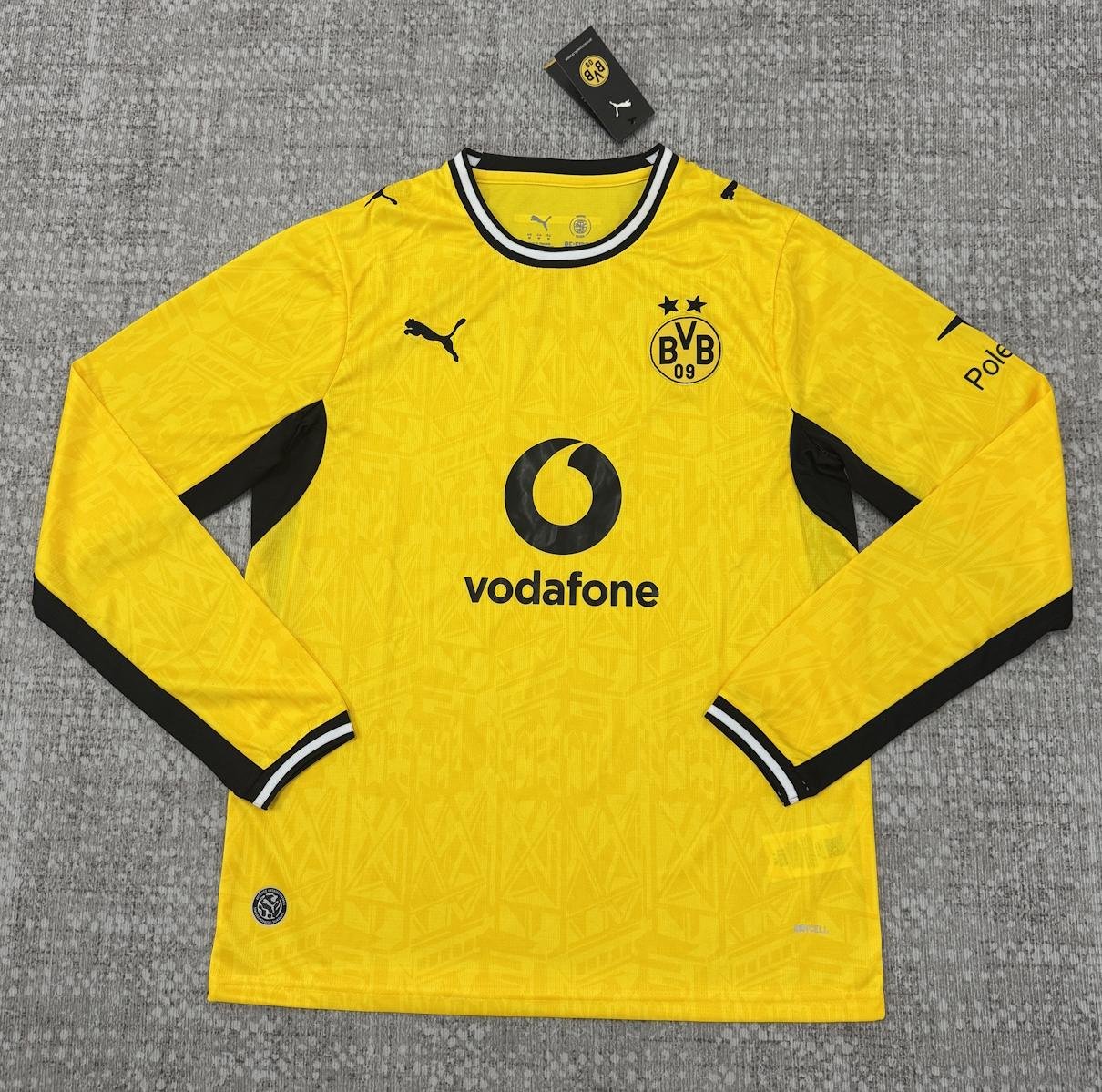 Men Borussia Dortmund Home Long Sleeve Jersey 2026-2027 Shirt Soccer Football 26-27