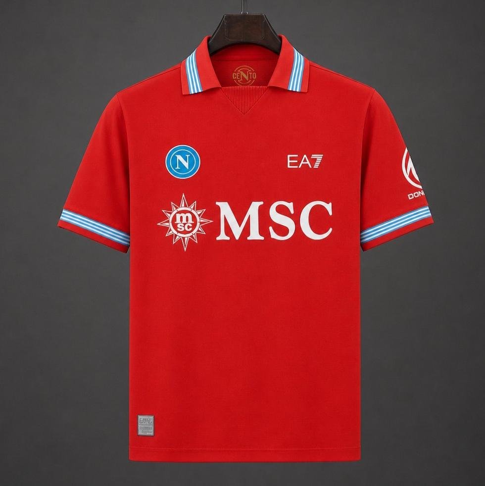 Men SSC Napoli 3rd Third Jersey 2026-2027 Shirt Soccer Football 26-27