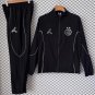 Men Paris Saint Germain PSG Full-Zip Full Black Training Tracksuit 2026-2027 Jacket Pants 26-27
