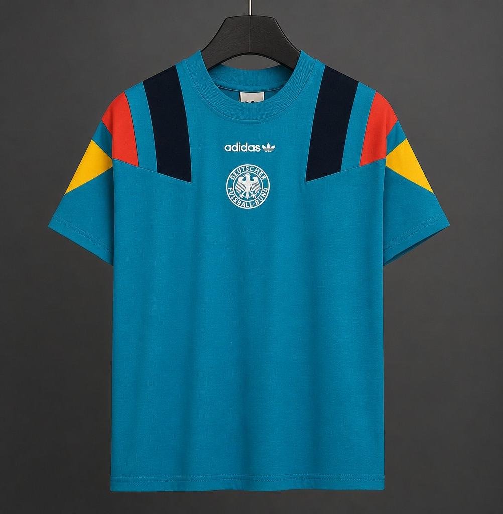 Men Germany Green Retro Style Casual Classic Tricolor Shirt 2026 Jersey Soccer Football 26