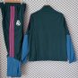 Men Real Madrid Full-Zip Dark Green Pink Training Tracksuit 2026-2027 Jacket Pants 26-27