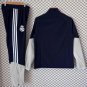 Men Real Madrid Full-Zip Navy Blue White Training Tracksuit 2026-2027 Jacket Pants 26-27