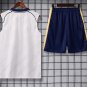 Men Real Madrid White 2026-2027 Sleeveless Training Shirt Jersey Kit And Shorts 26-27