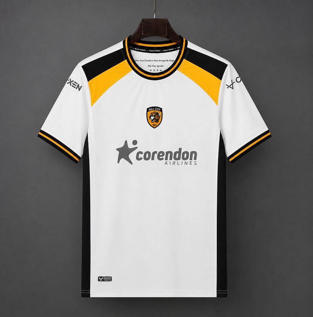 Men Hull City AFC Away Jersey 2026-2027 Shirt Soccer Football 26-27