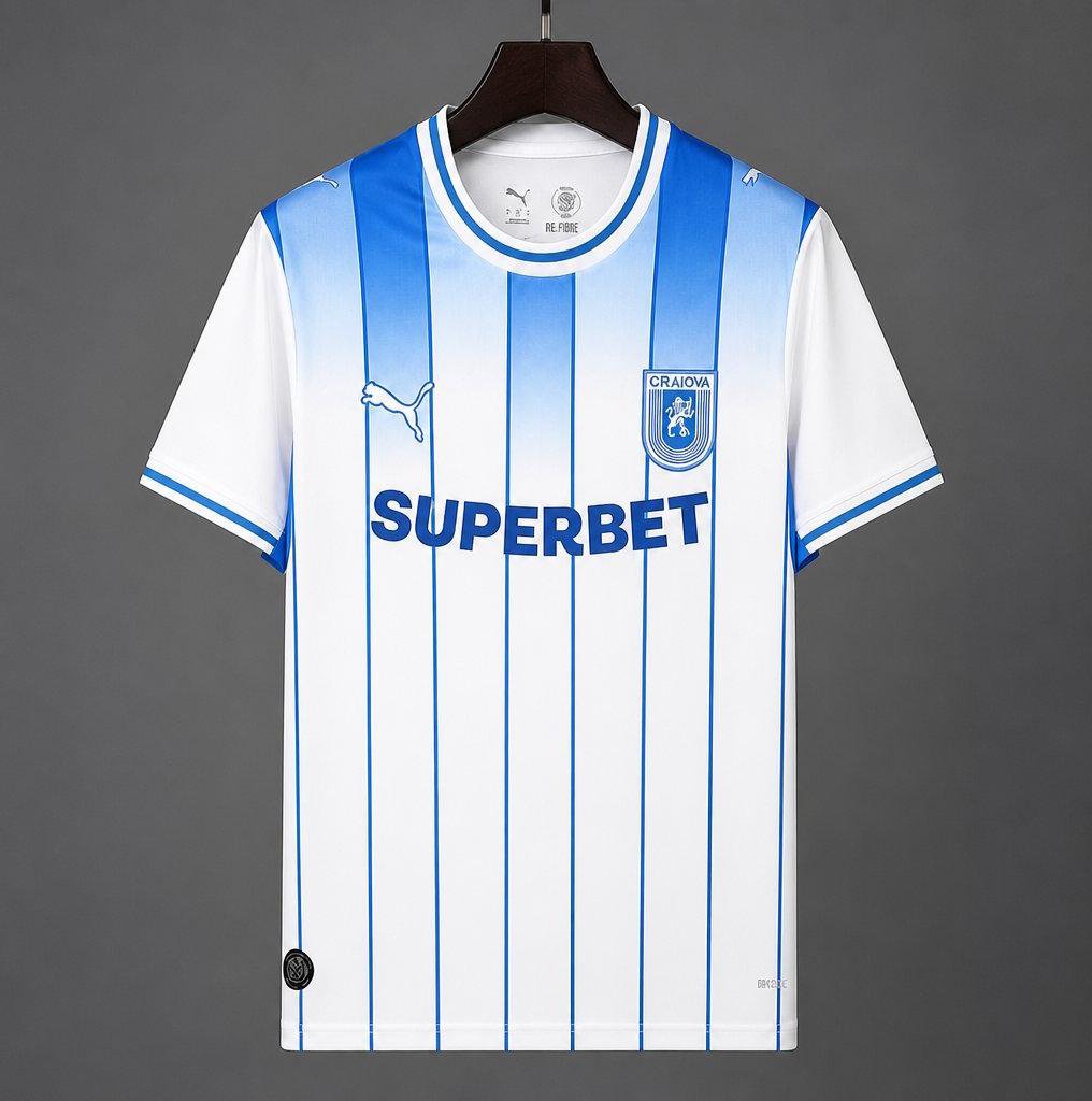 Men CS Universitatea Craiova Home Jersey 2026-2027 Shirt Soccer Football 26-27