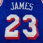 Men Philadelphia 76ers Lebron #23 James Stitched Blue Icon Edtion Embroidered Jersey