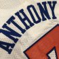 Men Retro New York Knicks Carmelo Anthony #7 Mesh Stitched White Jersey Embroidered Shirt