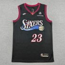 Men Philadelphia 76ers 2025-2026 James #23 Stitched Black Classic Edition Embroidered Jersey