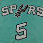 Men San Antonio Spurs 2022-2023 Castle #5 Stitched Green City Edition Embroidered Jersey