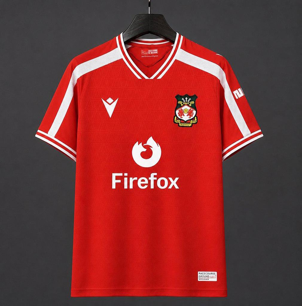 Men Wrexham AFC Home Jersey 2026-2027 Shirt Soccer Football 26-27