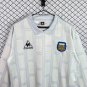 Men Argentina Goalkeeper Retro Classic White Long Sleeve Jersey 1986 Shirt Soccer Football 86